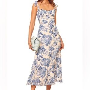 Reformation Nikita Dress in Olympia, size 6